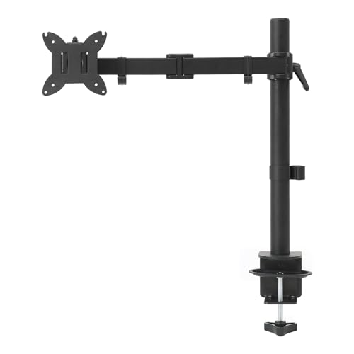 Amazonベーシック モニターアーム シングル 調整可能 デスクマウント 最大32インチ (81.3cm) (38インチ (96.5cm) ウルトラワイド) 対応 耐荷重10.0kg テンション調整可能 VESA 75 × 75/100 × 100 ブラック 1