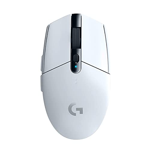 Logicool G ゲーミングマウス G304 LIGHTSPEED ワイヤレス ゲーミング マウス G304rWH 軽量 99g HERO 12Kセンサー 6個プログラムボタン 250時間連続使用可能 ホワイト PC windows mac 国内正規品 【 ファイナルファンタジー XIV 推奨モデル 】 1