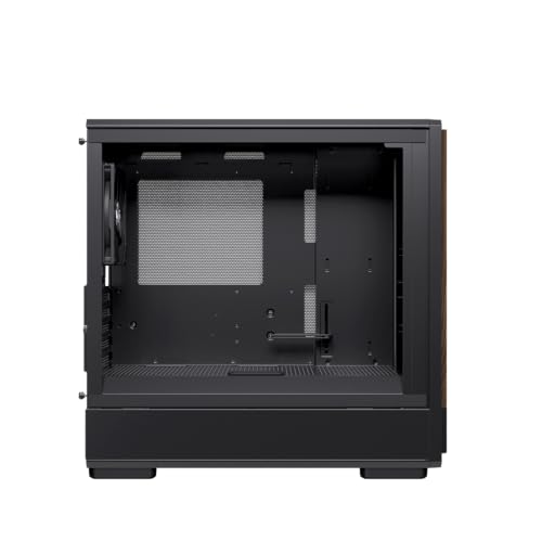EINAREX エイナレックス PULSE PM400 Core Micro-ATX対応 PCケース/強化ガラス/静音/高冷却設計/木製フロントデザイン/ARGBファン1基搭載/240mm水冷対応/最大370mmグラボ対応 (Black, core)の特徴・詳細 画像