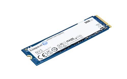 キングストンテクノロジー Kingston SSD NV3 500GB PCIe Gen 4.0 x4 最大5,000MB/秒 M.2 2280 NVMe 正規代理店保証品 5年保証 SNV3S/500Gの詳細・まとめ 画像
