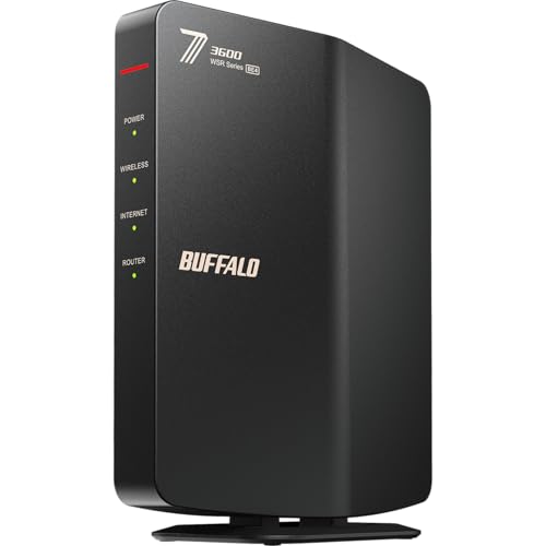 【Amazon.co.jp限定】バッファロー WiFi ルーター 無線 LAN Wi-Fi 7 11be デュアルバンド 2882+688Mbps エコパッケージ 【 iPhone 17 / 17e / 17 pro 動作確認済み 】 WSR3600BE4P/NBKの外観・全体像 画像