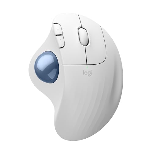 ロジクール 静音 ワイヤレス トラックボール マウス M575SPOW Bluetooth Logibolt 無線 windows mac iPad OS Chrome トラックボールマウス オフホワイト M575 M575SP 国内正規品 1