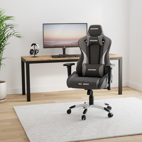 AKRacing ゲーミングチェア デスクチェア 勉強椅子 学習椅子 グレー 灰 Pro-X V2 高耐久PUレザー 180度リクライニング 在宅 リモート 5年保証の詳細・まとめ 画像