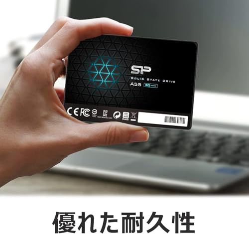 SP Silicon Power シリコンパワー SSD 512GB 3D NAND採用 SATA3 6Gb/s 2.5インチ 7mm PS4動作確認済 3年保証 A55シリーズ SP512GBSS3A55S25の特徴・詳細 画像