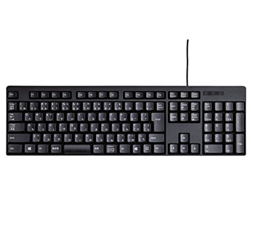 エレコム 有線キーボード メンブレン ブラック TK-FFCM01BKの外観・全体像 画像