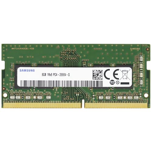 Samsung 8GB DDR4 2666MHz PC4-21300 (PC4-2666V) CL19 SODIMM 1Rx8 シングルランク 1.2V 260ピン ノートパソコン、ノートブック RAMメモリ 1