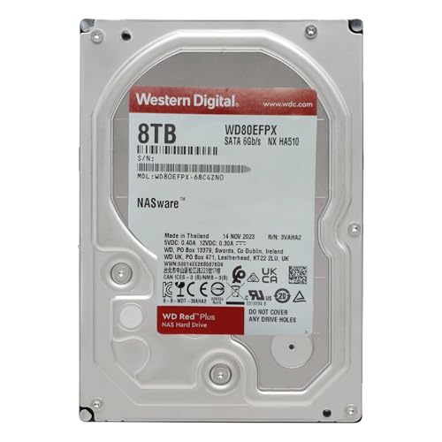 【Amazon.co.jp 限定】Western Digital ウエスタンデジタル WD Red Plus 内蔵 HDD 8TB CMR 3.5インチ SATA 5640rpm キャッシュ256MB NAS メーカー保証3年 WD80EFAX-AJP エコパッケージ 【国内正規取扱代理店】の詳細・まとめ 画像