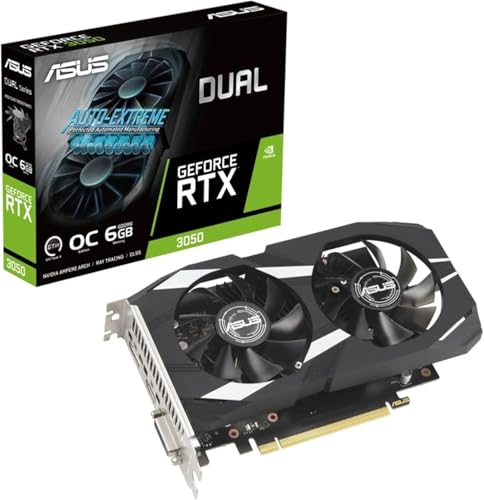 Dual GeForce RTX 3050 OC Edition 6GB GDDR6 ビデオカード/DUAL-RTX3050-O6G [並行輸入品] 1