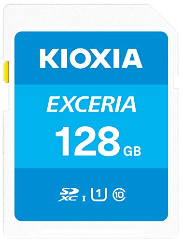 KIOXIA(キオクシア)【日本製】SDカード 128GB SDXC UHS-I Class10 読出速度100MB/s 国内正規品 メーカー保証5年 KLNEA128G 1