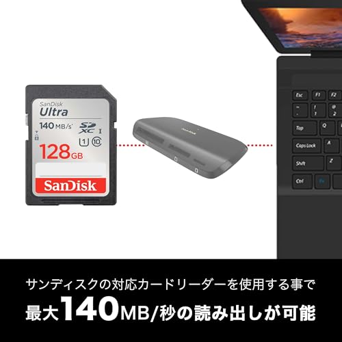 【 サンディスク 正規品 】 SanDisk SDカード 128GB SDXC Class10 UHS-I 読取り最大140MB/s SanDisk Ultra SDSDUNB-128G-GH3NN 新パッケージの詳細・まとめ 画像