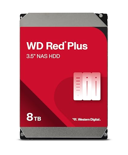 【Amazon.co.jp 限定】Western Digital ウエスタンデジタル WD Red Plus 内蔵 HDD 8TB CMR 3.5インチ SATA 5640rpm キャッシュ256MB NAS メーカー保証3年 WD80EFAX-AJP エコパッケージ 【国内正規取扱代理店】 1
