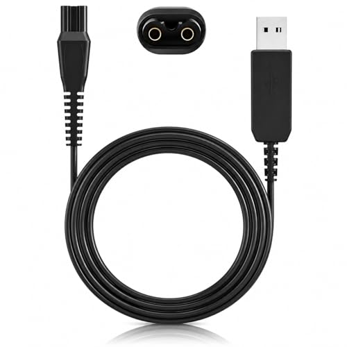 フィリップス シェーバー用 USB充電ケーブル 【持ち運びに便利】 Philips互換用 髭剃り 充電器 充電コード 15V出力 1m 1