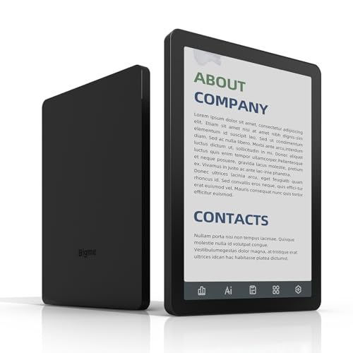 Bigme B6、カラー電子書籍リーダー、2GB+32GB 6インチ電子ペーパータ 、Android 14対応 (ブラック)の外観・全体像 画像