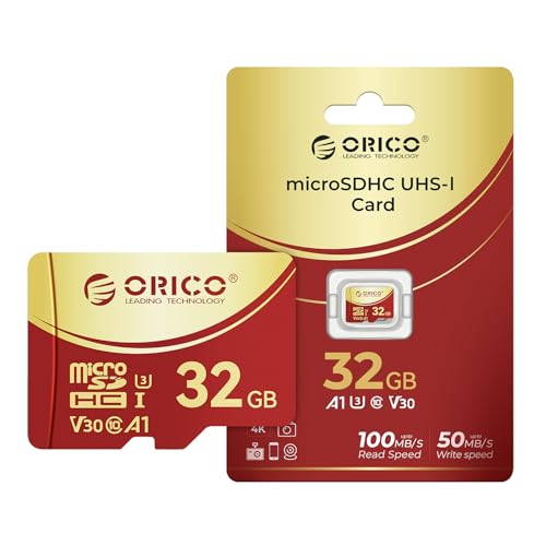 ORICO マイクロSDカード 32GB microSDカード microSDXC UHS-I 最大100MB/s U3 Class10 V30 A1 高耐久 4K 録画 ドラレコ 防犯カメラ対応 SD アダプタ付き - F3 1