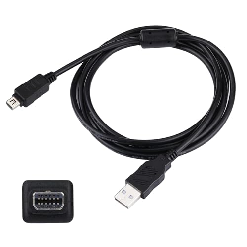 オリンパス CB-USB5/6/8 互換 USB ケーブル 12 ピン平型 デジカメ用 データ転送・充電 OLYMPUS 対応 1