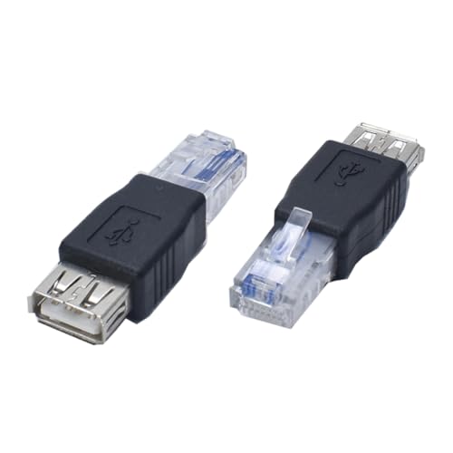 USB - RJ45 アダプター USB a メス - RJ45 オス イーサネット プラグ コンバーターによる効率的な接続速度インターネット アダプター 1