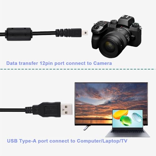 オリンパス CB-USB5/6/8 互換 USB ケーブル 12 ピン平型 デジカメ用 データ転送・充電 OLYMPUS 対応の特徴・詳細 画像