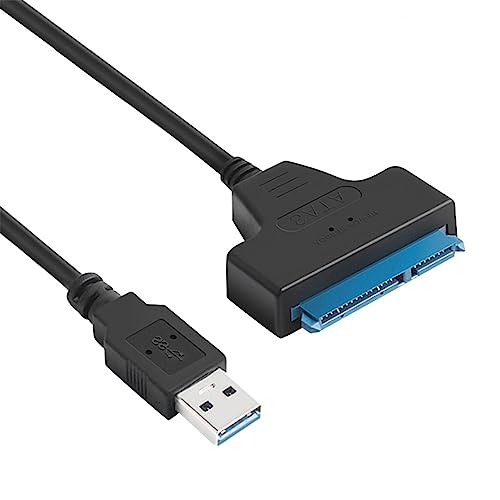 SATA-USB 変換ケーブル 2.5/3.5インチ SSD/HDD用 SATAケーブル 高速転送 USB3.0変換ケーブル Windows/Mac OS 両対応 (SA-TA USB変換アダプタ)の外観・全体像 画像