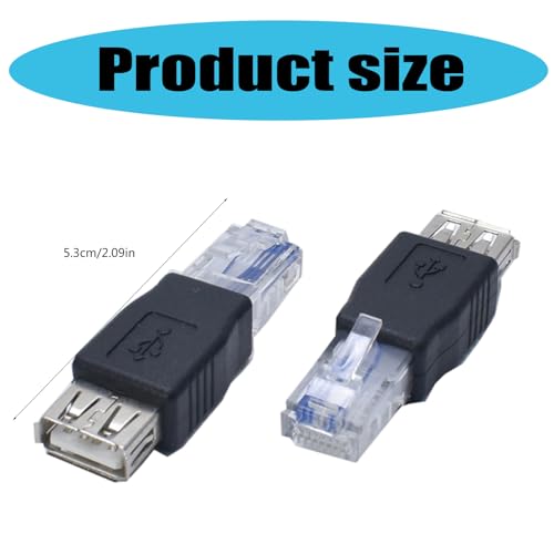 USB - RJ45 アダプター USB a メス - RJ45 オス イーサネット プラグ コンバーターによる効率的な接続速度インターネット アダプターの特徴・詳細 画像
