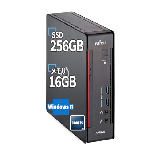 【整備済み品】富士通 ESPRIMO Q558 ミニPC i5第9世代 16GB SSD256GB Win11 Office2021 WiFiの外観・全体像 画像