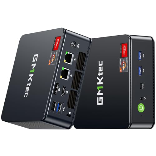 GMKtec M6 Ultra ミニPC 【 AMD Ryzen 5 7640HS, 128GB+8TB 拡張可能 】 (6850U/6800Hより高性能) 8K出力 ミニpc ryzen Mini PC デュアル2.5GbE LAN・WiFi 6E USB4 BT5.2,Win11 Pro搭載,静音設計,オフィス/動画編集/ゲーミング向け 小型パソコン 16GB DDR5 512GB 1