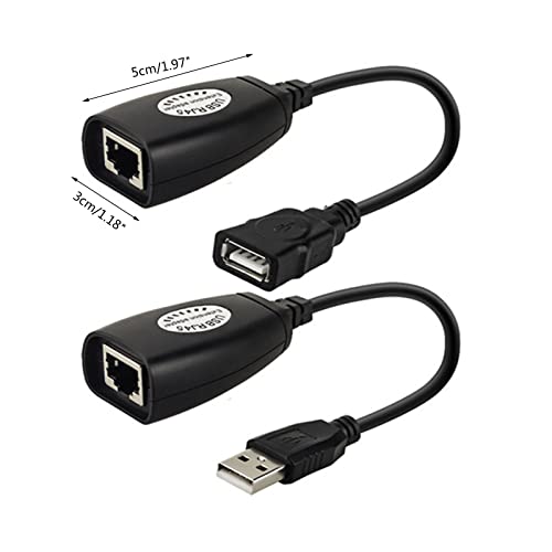 USB から RJ45 延長ケーブルイーサネットエクステンダー USB 延長 50 メートル距離 RJ45 Cat5e / 6 ケーブル LAN アダプタオーバーリピータイーサネットの特徴・詳細 画像
