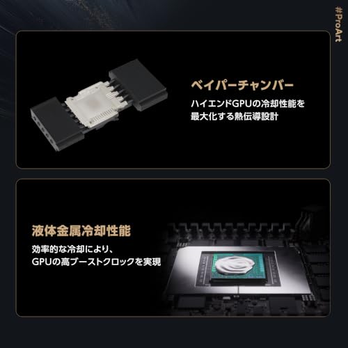 ASUS ProArt GeForce RTX 5090 32GB GDDR7 OC Edition ビデオカード PROART-RTX5090-O32G 国内正規代理店品の特徴・詳細 画像
