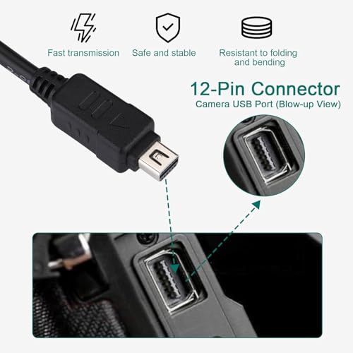 オリンパス CB-USB5/6/8 互換 USB ケーブル 12 ピン平型 デジカメ用 データ転送・充電 OLYMPUS 対応の詳細・まとめ 画像