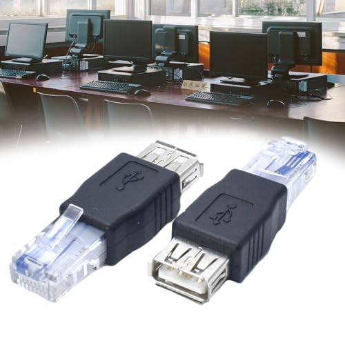 USB - RJ45 アダプター USB a メス - RJ45 オス イーサネット プラグ コンバーターによる効率的な接続速度インターネット アダプターの特徴・詳細 画像