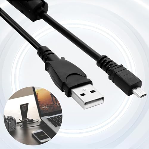 デジカメ用 USB ケーブル ミニ 8 ピン 1m ニコン UC‑E6 互換 Coolpix・一眼レフカメラ対応 充電 データ転送 デジカメケーブル ソニー オリンパス 富士フイルム 汎用の特徴・詳細 画像