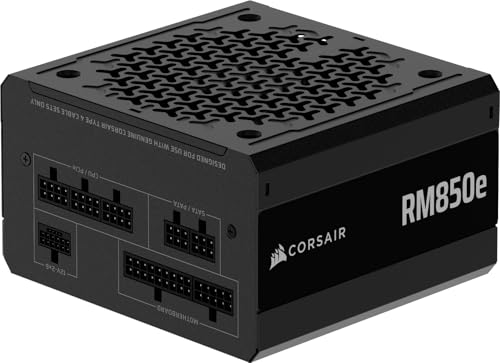 CORSAIR RM850e 2025モデル PC電源ユニット 850W PCIE 5.1 対応 80PLUS Gold認証 ATX 3.1 認証済 フルモジュラー 12V-2x6 ケーブル付属 CP-9020296-JP 1