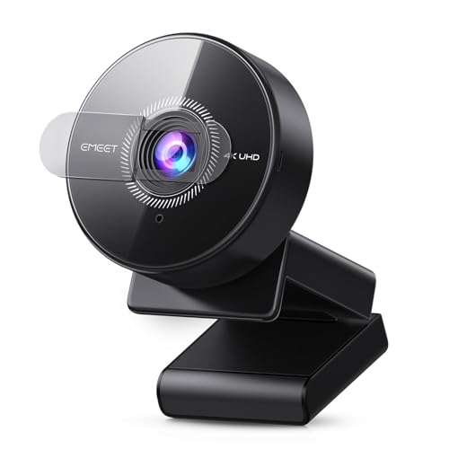 EMEET C950 4K UHD webカメラ 800万画素 1080P@60FPS対応 PDAFオートフォーカスウェブカメラ 73°視野角 ノイズキャンセリングマイク付きpcカメラ プラグ&プレイ プライバシーカバー ビデオ会議/オンライン授業/ライブ配信用 EMEETLINK対応の外観・全体像 画像
