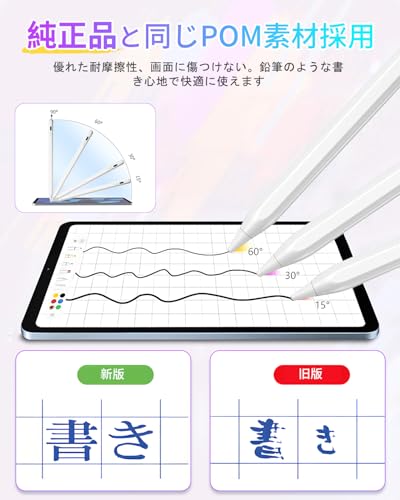 タッチペン タブレット ペン Uksofly 2026全機種対応12g超轻量 スタイラスペン i Phone/Android/スマホ汎用（ホワイト）の特徴・詳細 画像