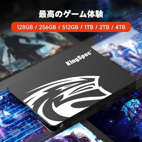 KingSpec SSD 1TB SATAIII 6Gb/s 2.5インチ内蔵SSD 最大読込：570MB/s (R：570MB/s、W：540MB/s) 3D NAND SATA SSD メーカー保証3年の特徴・詳細 画像