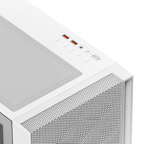 PCCOOLER CPS C3D510 ARGB PCケース ATXミドルタワー, 白非常に通気性の高い メッシュメタルフロントパネル エアフローE-ATX/M-ATX/ITX ミドルタワーPCケース 3つのARGBファンを搭載, 最大 390mmのGPU長さをサポー, CPU冷却器高さ制限170mm，360mm 280mm 240mm ラジエーターをサポート, 簡単インストール(White)の特徴・詳細 画像