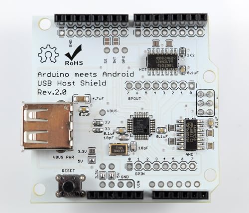 USBホストシールド 2.0 Arduino互換 3.3Vロジック推奨 USB Host Shield SPI通信対応 開発用モジュールの詳細・まとめ 画像