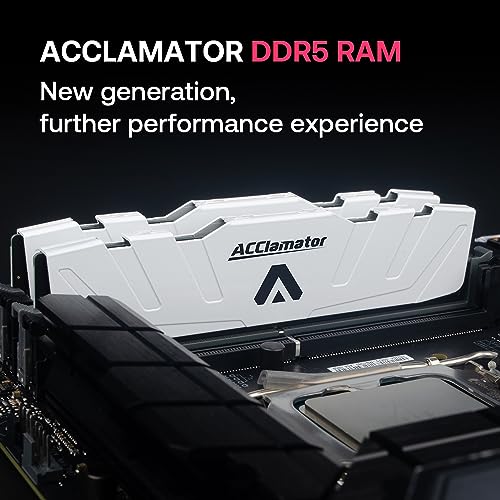 Acclamator DDR5 5600MHz 32GB (16GB×2枚）XMP3.0/EXPO 対応 ヒートシンク付き デスクトップPC用 メモリモジュール ホワイトの詳細・まとめ 画像