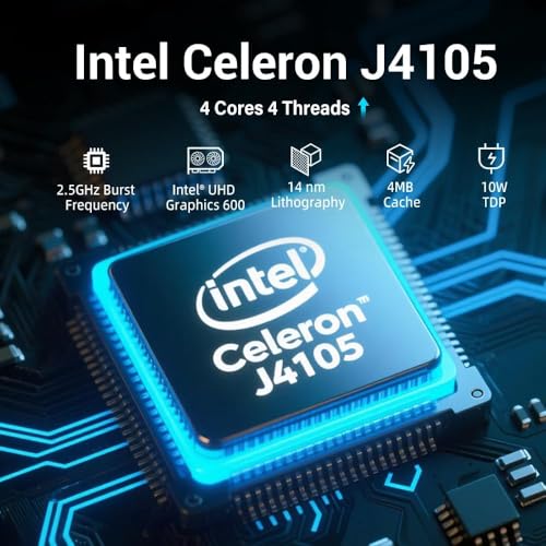ファンレスミニPCスティック、Win 11 Pro Celeron J4105 8GB RAM 128GB eMMC マイクロデスクトップコンピューター、フル機能タイプC、RJ45ギガビットイーサネット 4K 60Hz、WiFi BT 5、HDMI 2.0 ビジネス、オフィス、IoT、自宅用の詳細・まとめ 画像