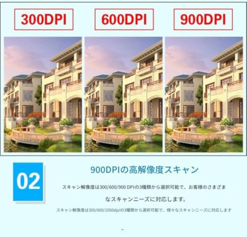 ブックスキャナー ハンディスキャナー 保存 出張 モバイルオフィス用 小型スキャナ 書類&領収書用 (ブラック)の特徴・詳細 画像