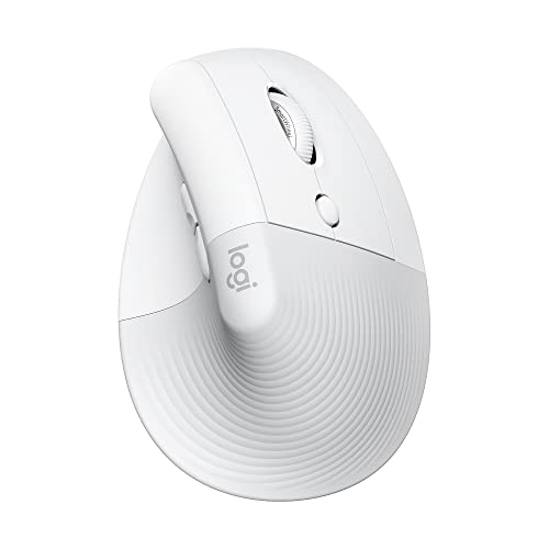 ロジクール ワイヤレス 縦型 静音 エルゴノミック マウス LIFT M800PG Logi Bolt Bluetooth Unifying非対応 smartwheel ワイヤレスマウス 無線 windows mac chrome iPad Android OS M800 ペイルグレー 国内正規品の外観・全体像 画像