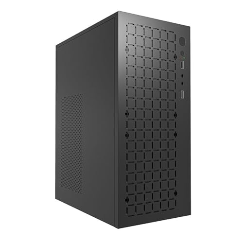 Klaxib MINI コンピュータケース M-ATX/ITX コンピュータ PC USB2.0 シャーシ サポート SSD 3.5 インチ HDD ミニ PSU ケース スペアパーツ アクセサリの外観・全体像 画像
