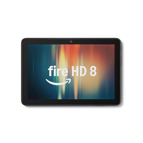 Amazon Fire HD 8 タブレット - 持ち運びに便利な8インチ、外出先で動画もマンガも - 64GB ブラックの外観・全体像 画像