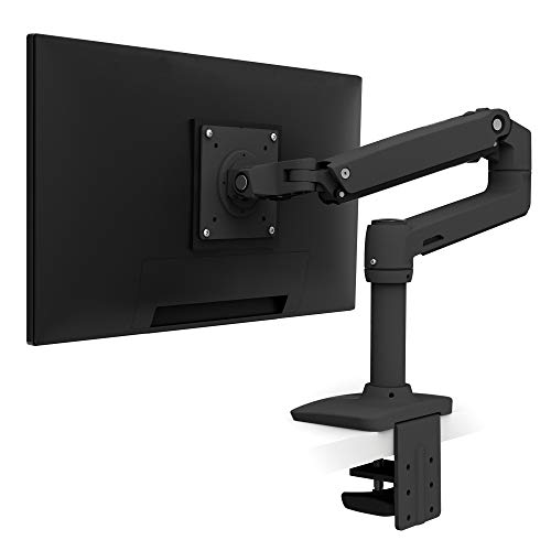 ERGOTRON エルゴトロン LX モニターアーム デスクマウント ブラック 黒 34インチまで対応 国内正規品 10年保証付の外観・全体像 画像
