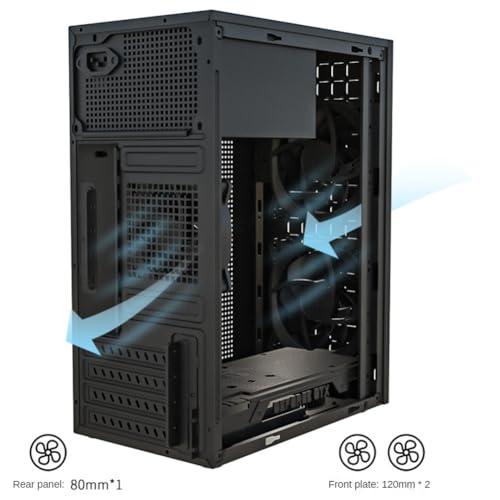Klaxib MINI コンピュータケース M-ATX/ITX コンピュータ PC USB2.0 シャーシ サポート SSD 3.5 インチ HDD ミニ PSU ケース スペアパーツ アクセサリの特徴・詳細 画像