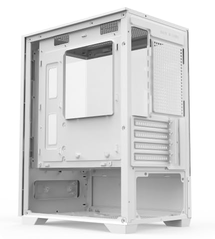 KAGAMI H-2 ホワイトミドルタワー ゲーミングPCケース M-ATXマザーボード対応両面強化ガラスパネルの詳細・まとめ 画像