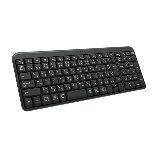 【Amazon.co.jp限定】 ロジクール Bluetooth ワイヤレスキーボード 無線 K250GRd 日本語配列 グラファイト 国内正規品 1