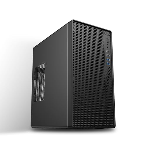 MAQUY Micro ATX PCケース ミニタワー SPCC 0.8mm鋼板 ファン非付属 小型デスクトップ MATX/ITX対応 ホームオフィス用 冷却拡張可 HDD/SSDマウント- S1の外観・全体像 画像