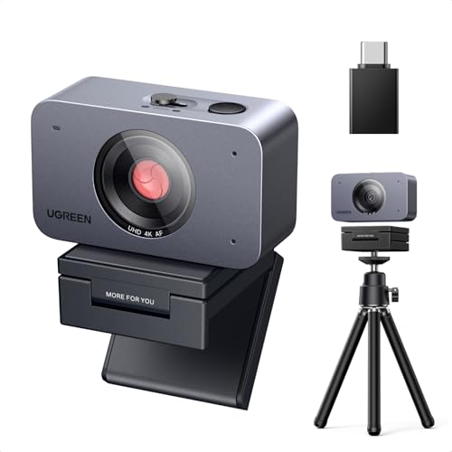 UGREEN FineCam 4K Webカメラ 4K/30fps オートフォーカス 三脚付き 2026iFデザイン賞の外観・全体像 画像