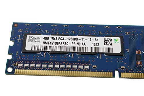 hynix PC3-12800U (DDR3-1600) 4GB 240ピン DIMM デスクトップパソコン用メモリ 型番：HMT451U6AFR8C-PB 動作保証品の特徴・詳細 画像