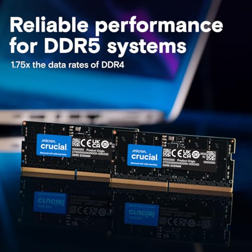 crucial 32GB Kit(2x16GB)DDR5-5600 SODIMM CL46(16Gbit) CT2K16G56C46S5の詳細・まとめ 画像